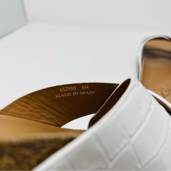 AQUATALIA ARIANA CROC EMBOSSED SANDALS SZ8 - Picture 10 of 10